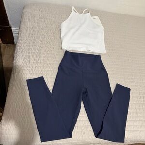 Women's Navy High-Waisted Leggings